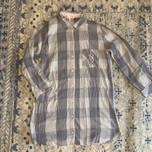 Victoria’s Secret Plaid Soft Flannel Nightshirt